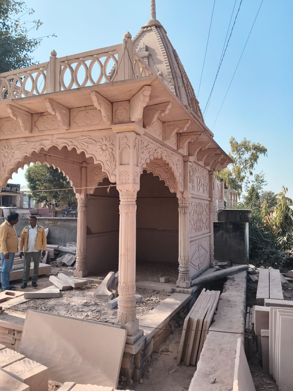 sandstone temple design