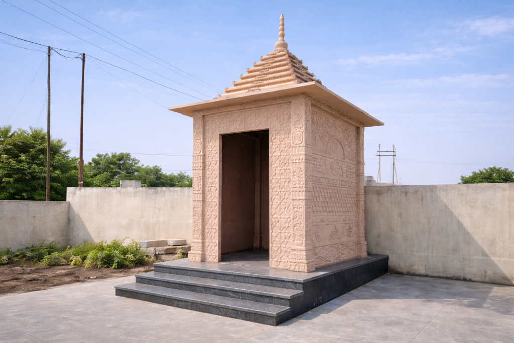 pink sandstone temple price